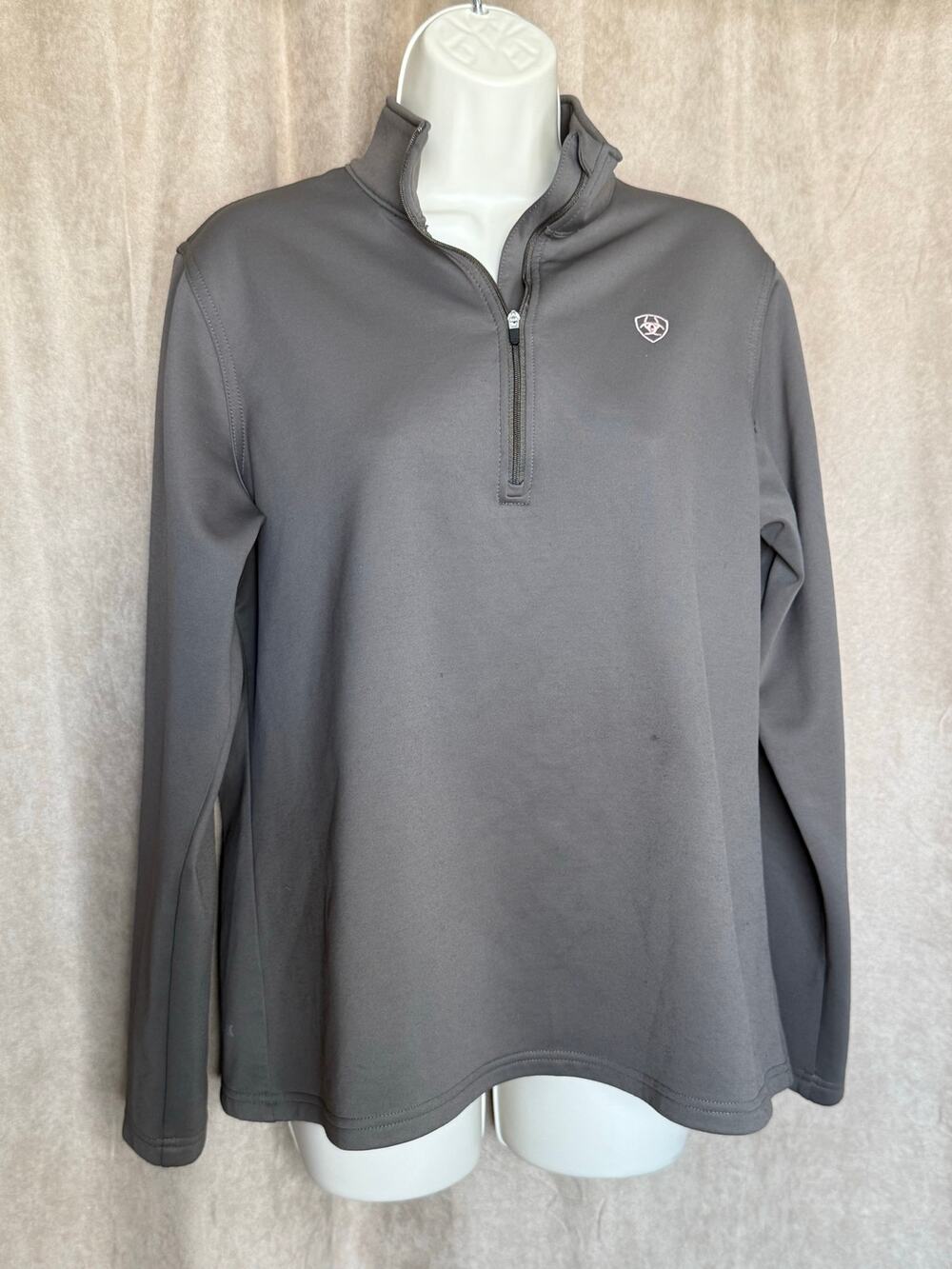 Ariat Tek Cold Series Khaki and Pink Long Sleeve Shirt L